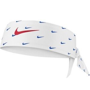 Nike Dry Fit Adjustable Headband Head Tie White